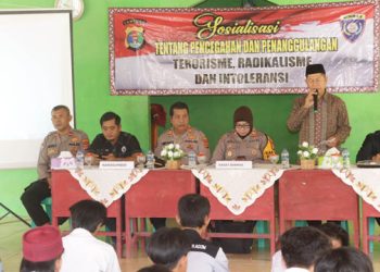 Polres Lampung Selatan Sosialisasikan Pencegahan Terorisme kepada Pelajar