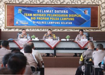 Minimalisir Pelanggaran, Bidpropam Polda Lampung Lakukan Mitigasi Pelanggaran Disiplin