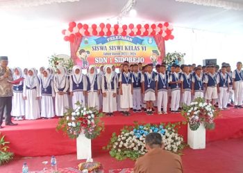 Kemeriahan Pelepasan Murid Kelas VI SDN 1 Sidorejo