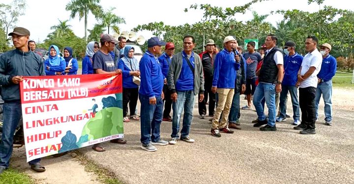Perkumpulan Konco Lamo Bersatu Unjuk Rasa di Pertamina Field Jambi