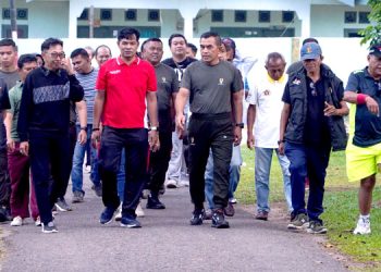 Korem 042/Gapu Gelar Olahraga Bersama, Perkuatan Sinergitas Dengan Wartawan