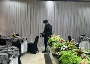 Unit Jibom Gegana Polda Jabar Lakukan Sterilisasi, Jelang Pengambilan Sumpah DPRD Kota Bandung