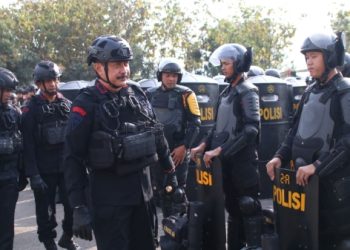 Brimob Cianjur Terus Monitor Kamtibmas di Perum Cipanas