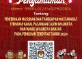 KPU Kota Banjar Umumkan Cawalkot, Masyarakat Bisa Beri Masukan