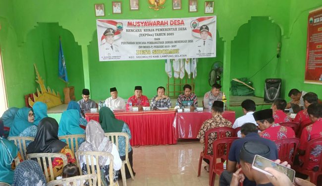 Pemdes Sidodadi Gelar Musdes, Bahas RKPDesa Tahun 2025 dan Perubahan RPJMDes 2019-2027