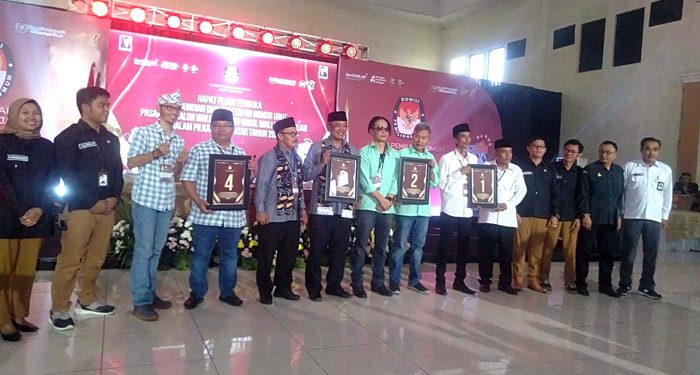 KPU Kota Banjar Tetapkan Nomor Urut Empat Paslon, Berikut Daftarnya