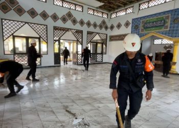 Satbimob Polda Jabar Gerak Cepat Bantu Penanganan Pasca Gempa