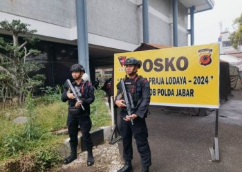 Brimob Jabar Kawal Pengamanan KPU dan Bawaslu Jelang Masa Kampanyeu