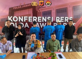 Polda Jabar Berhasil Ungkap Kasus Pencurian Besi Rel Kereta, Tiga Tersangka Diamanakan