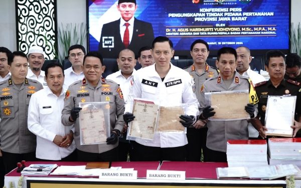 Menteri ATR dan Polda Jabar Ungkap Kasus Pertanahan