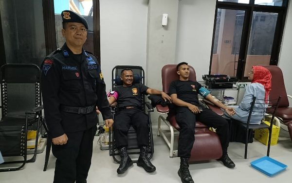 Jelang HUT Brimob ke 79, Sat Brimob Polda Jabar Gelar Donor Darah