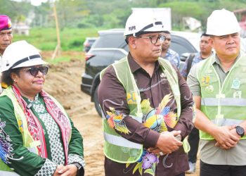 Pj. Wali Kota Sorong Dampingi Wamendagri Tinjau Pembangunan Pusat Pemerintahan Provinsi Papua Barat Daya