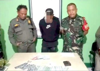 Koramil Cilawu Garut Gelandang Pengedar Obat Keras ke Mapolsek Cilawu