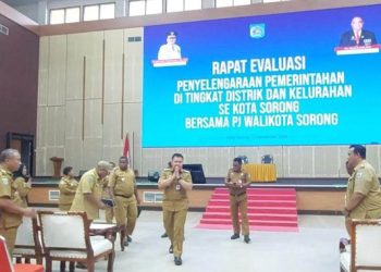 Pj. Wali Kota Sorong Tindaklanjuti Arahan Presiden Bersama Kepala Distrik dan Kepala Lurah