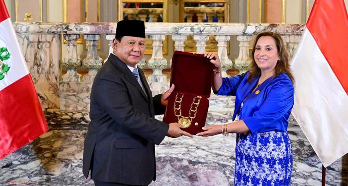 Presiden Prabowo Terima Penghargaan “Grand Cross of the Order of the Sun of Peru”