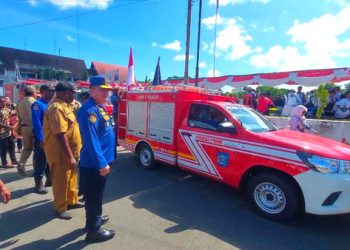 Pj. Wali Kota Sorong Serahkan Mobil Fire Rescue, Tingkatkan Kesiapsiagaan Bencana