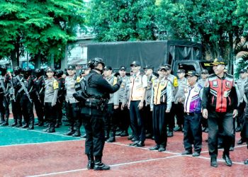 Forkopimcam Majalaya Gelar Apel Keamanan Persiapan Pilkada Serentak 2024