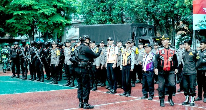 Forkopimcam Majalaya Gelar Apel Keamanan Persiapan Pilkada Serentak 2024