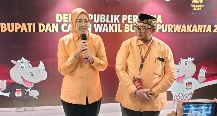 Sang Mojang Anne Ratna Mustika Kuasai Pangggung Debat Perdana Pilkada Purwakarta