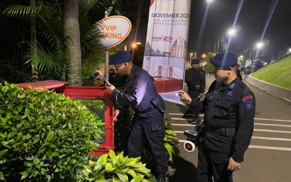 Antisipasi Gangguan Kamtibmas Jelang Rakornas, Brimob Jabar Lakukan Sterilisasi