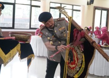 Satbrimob Polda Jabar Laksanakan Pensucian Dhuaja Jelang HUT Brimob ke 79