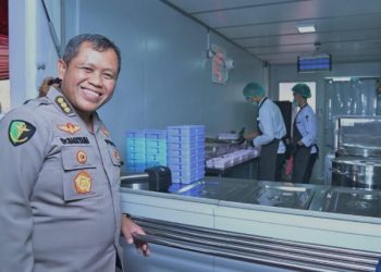 Hadiri Peluncuran Dapur Satelit End to End di Sumedang, Kabid Dokkes Katakan Ini