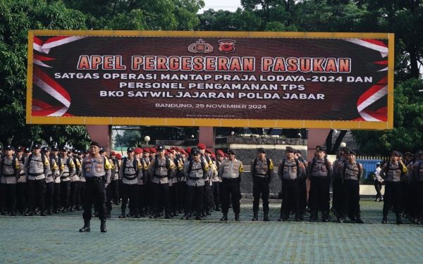 Apel Pergeseran Pasukan Ops Mantap Praja Lodaya 2024, Kapolda Katakan ini,,