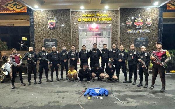 Tim Patroli Raimas Macan Kumbang 852 Polresta Cirebon Gagalkan Tawuran di Kecamatan Beber