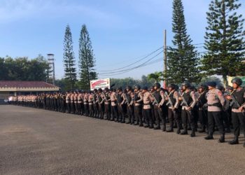Sigap Jaga Kamtibmas, Satbrimob Polda Jabar Laksanakan Apel Gabungan
