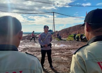 Anggota Den Gegana Brimob Jabar Siaga Jaga Kamtibmas di PT. Wilton Sukabumi