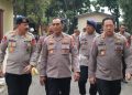 Dansat Brimob Polda Jabar Ikuti Upacara Sertijab Wakapolda dan Sejumlah PJU