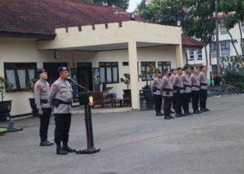 Pimpin Apel Pasukan Pengamanan, Wadansat Brimob Jabar Sampaikan ini,,