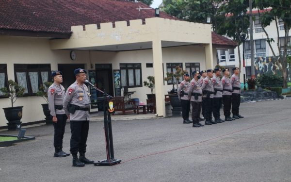 Pimpin Apel Pasukan Pengamanan, Wadansat Brimob Jabar Sampaikan ini,,