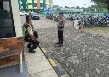 Anggota Brimob Jabar Ingatkan Satpam PT. HPPM Karawang Jaga Kamtibmas