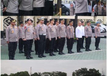 Tunjukan Sinergitas Antar Satker, Dansat Brimob Polda Jabar Ikuti Apel Gabungan