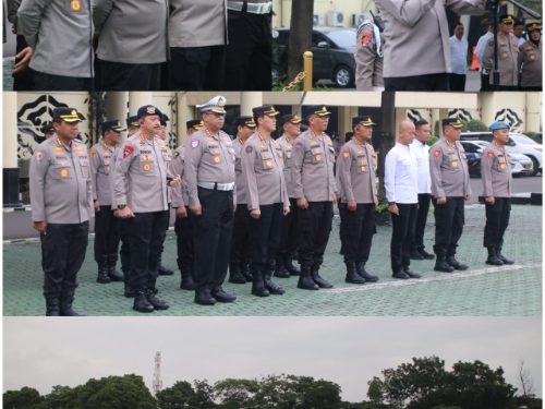 Tunjukan Sinergitas Antar Satker, Dansat Brimob Polda Jabar Ikuti Apel Gabungan