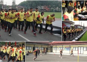 Jaga Kebugaran Fisik, Anggota Sat Brimob Polda Jabar Ikuti Samjas Tahap l