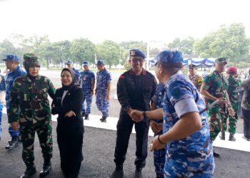 Perkuat Sinergitas, Wadansat Brimob Polda Jabar Hadiri Peresmian Gedung Mako Lanud Sulaiman