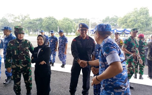 Perkuat Sinergitas, Wadansat Brimob Polda Jabar Hadiri Peresmian Gedung Mako Lanud Sulaiman