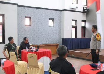 Dansat Brimob Polda Jabar Hadiri Rapat Kesiapan Pengamanan Aksi Unras di Tasikmalaya