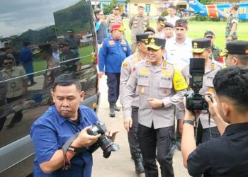 Wakapolri Pantau Arus Mudik Lebaran 2025, Mendarat Dengan Helikopter di Lapangan Desa Nagreg