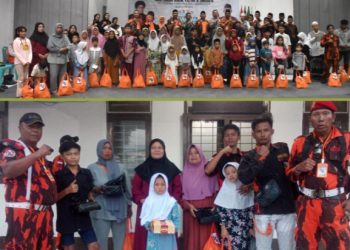 Ramadhan Berbagi, Ormas PP PAC Cimanggung Santuni Anak Yatim dan Buka Bersama