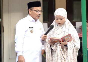 Tinjau Kegiatan Ramadhan, Wakil Wali Kota Banjar Tes Hafalan Quran Siswa