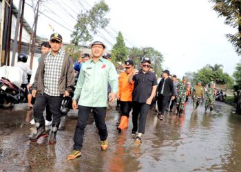 Kang DS dan KDM Bahas Banjir Cidawolong dan Pembangunan Jalan Lingkar Majalaya