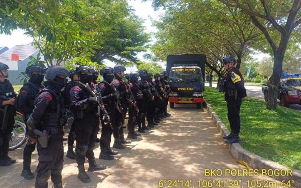 Brimob Jabar Amankan Kunker Kapolri ke Bogor, Resmikan Sekolah Taruna Kemala Bhayangkara