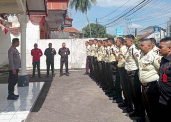 Perkuat Sinergi Jelang May Day, Polres Pangandaran Apel Siapsiaga Satpam
