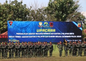 Dansat Brimob Polda Jaabar Kukuhkan Sejumlah Pejabat Baru