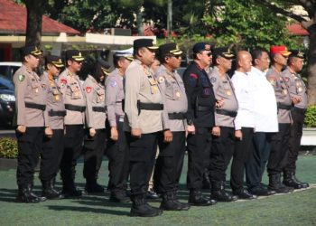 Dansat Brimob Polda Jabar Ikuti Apel Siaga Mayday di Mapolda: Kami siap terjunkan Personel Kapan Saja