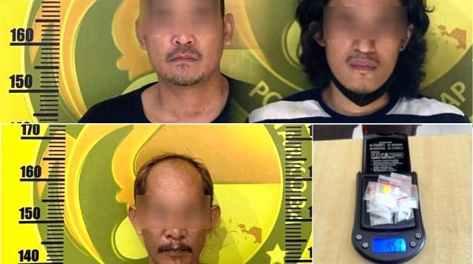 Tiga Pengedar Diamankan, Polresta Cilacap Gagalkan Dua Kasus Peredaran Sabu
