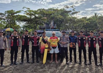 Polres Pangandaran Kerahkan Ratusan Personel Pengamanan Objek Wisata Selama Libur Panjang